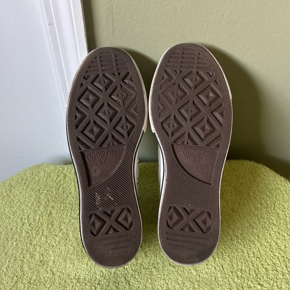 Converse Platform Pale Grey Leather Low Top Women’s Sneakers Sz 6.5 - Picture 14 of 14